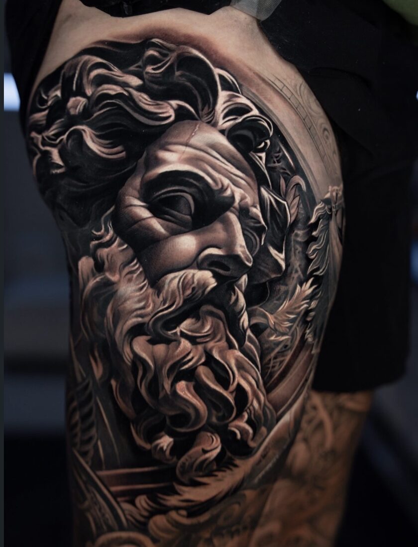 Black and grey realism tattoo by Robert Pho 4