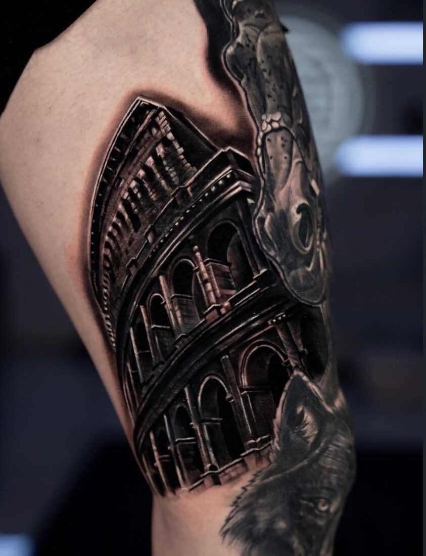 Black and grey realism tattoo by Robert Pho 5